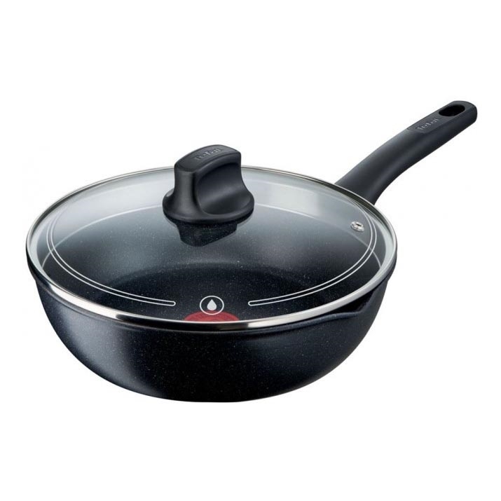 Tefal - Panna med lock BLACK STONE 26 cm