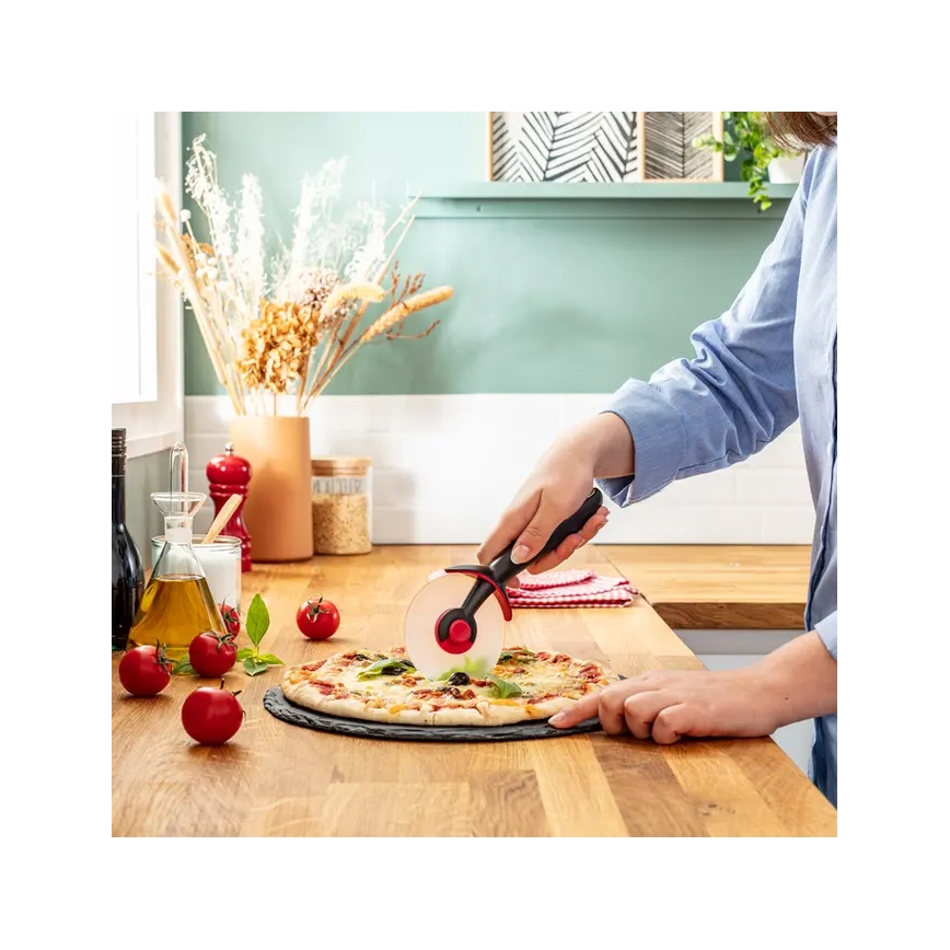 Tefal - Pizzaskärare INGENIO rostfri/svart