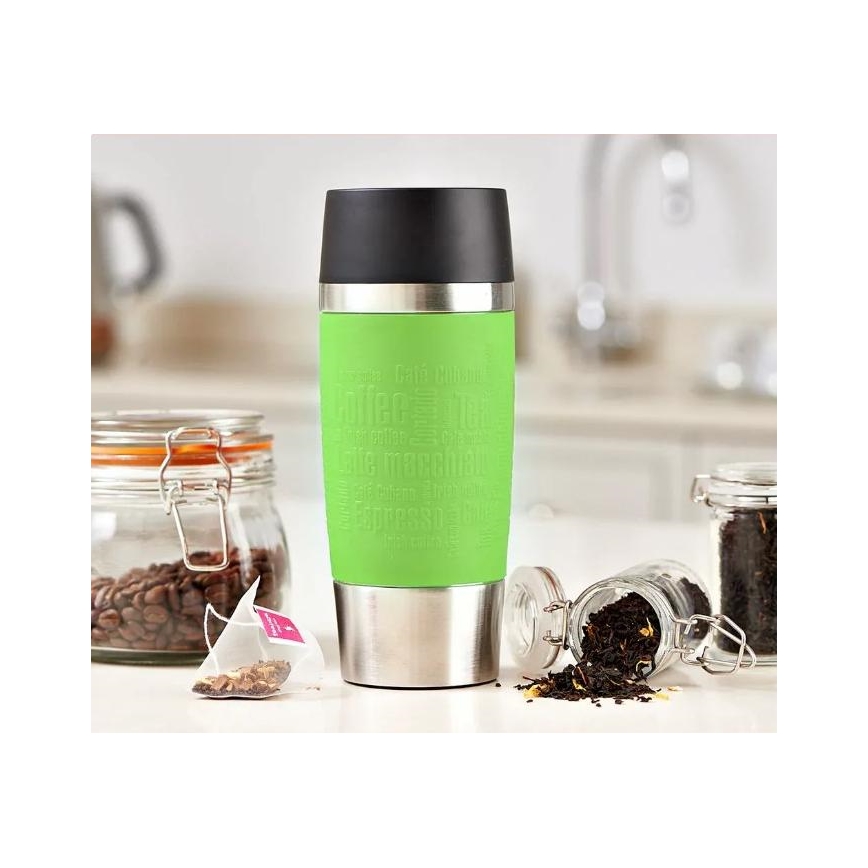Tefal - Resemugg 360 ml TRAVEL MUG rostfri/grön