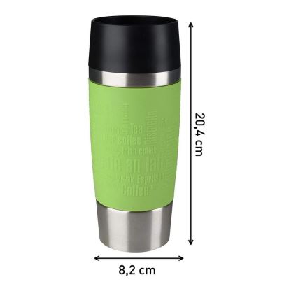 Tefal - Resemugg 360 ml TRAVEL MUG rostfri/grön