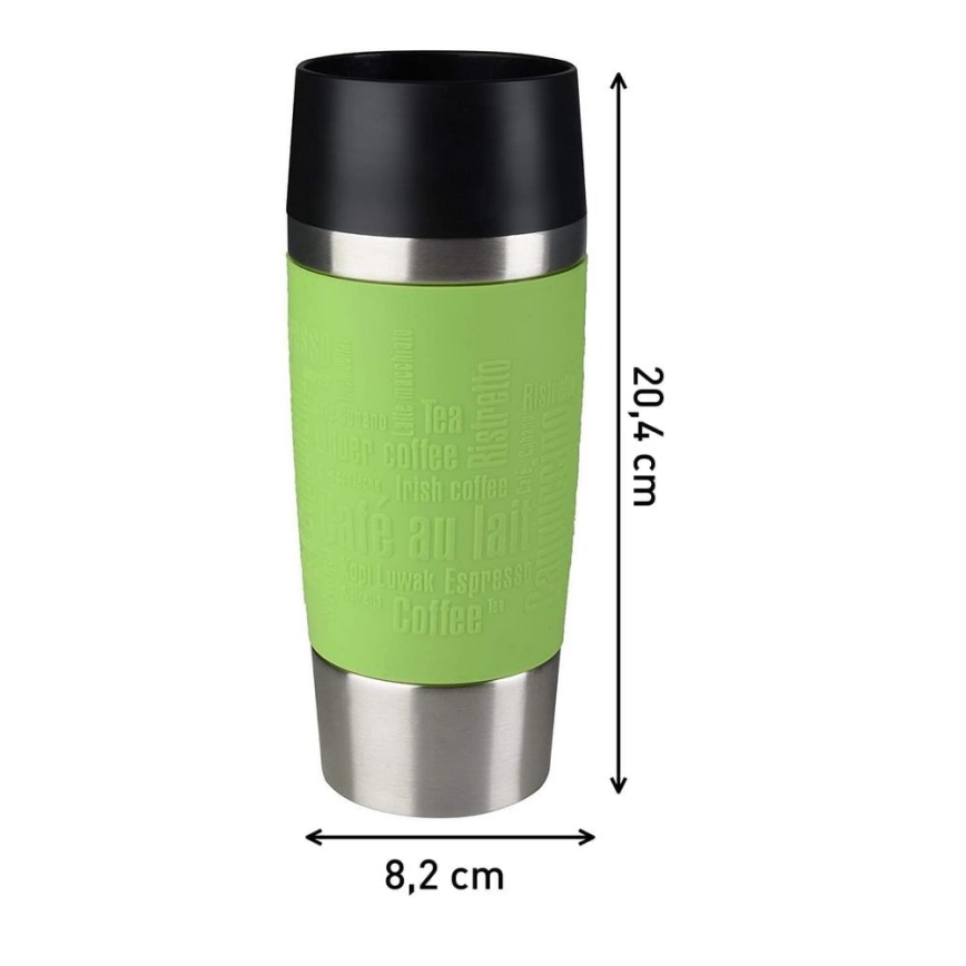 Tefal - Resemugg 360 ml TRAVEL MUG rostfri/grön