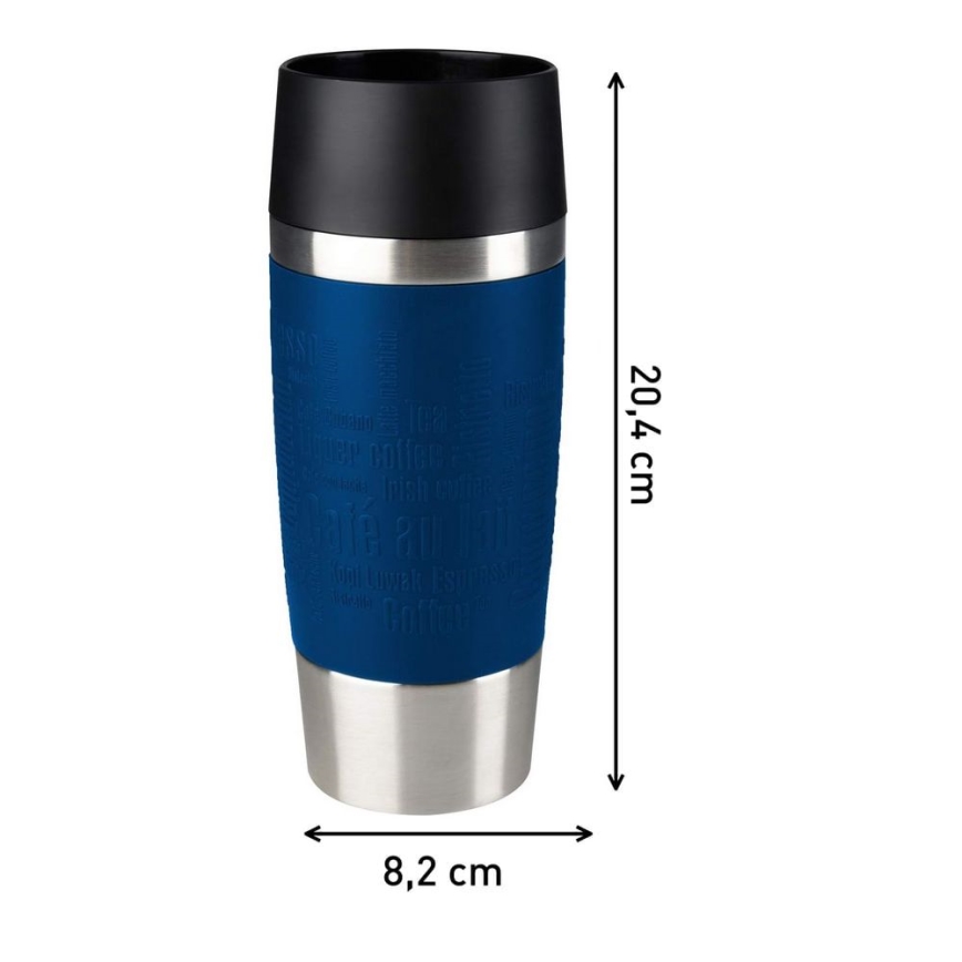 Tefal - Resemugg 360 ml TRAVEL MUG rostfri/mörkblå