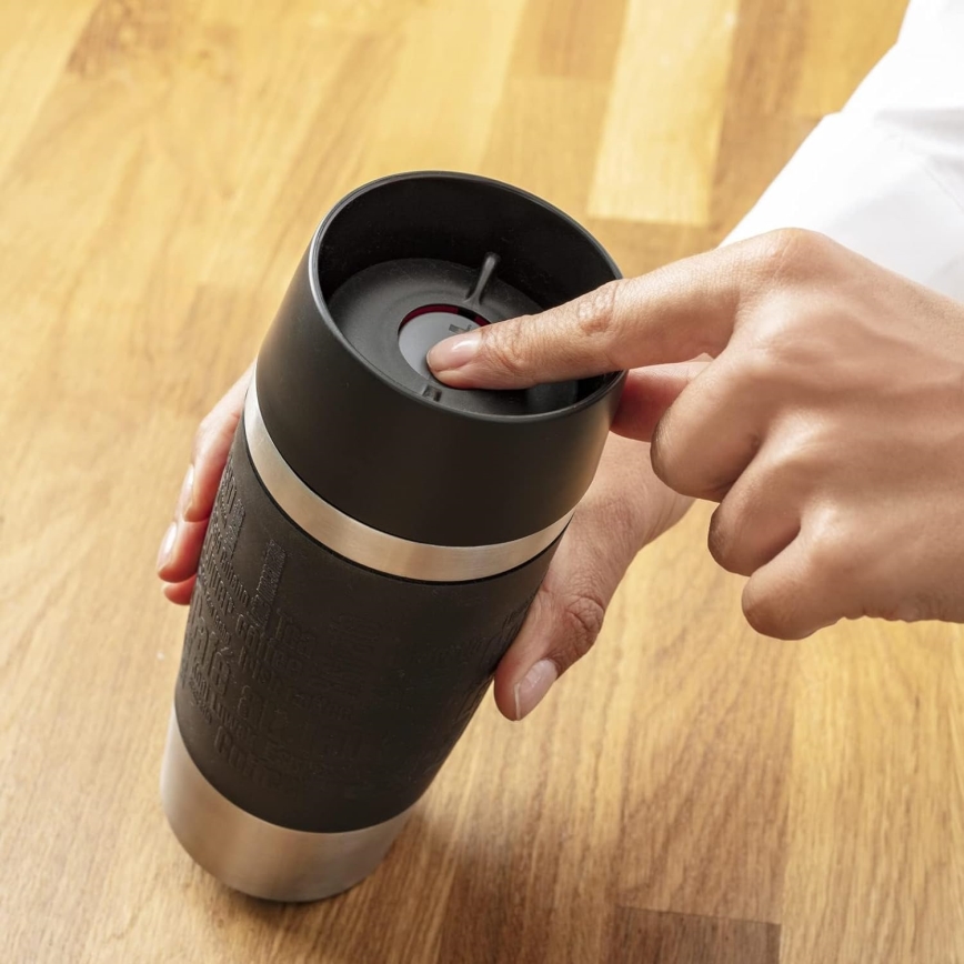 Tefal - Resemugg 360 ml TRAVEL MUG rostfri/svart
