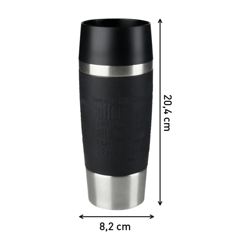 Tefal - Resemugg 360 ml TRAVEL MUG rostfri/svart