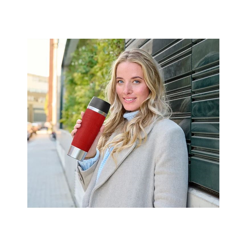 Tefal - Resemugg 500 ml TRAVEL MUG rostfri/röd