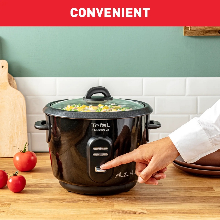 Tefal - Riskokare CLASSIC 500W/230V 3 l svart