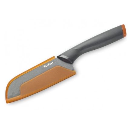 Tefal - Rostfri kniv santoku FRESH KITCHEN 12 cm grå/orange