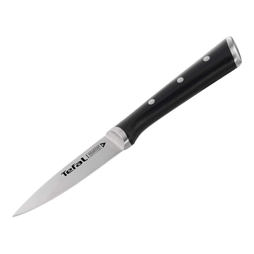 Tefal - Rostfritt stål utstickarkniv ICE FORCE 9 cm blank krom/svart