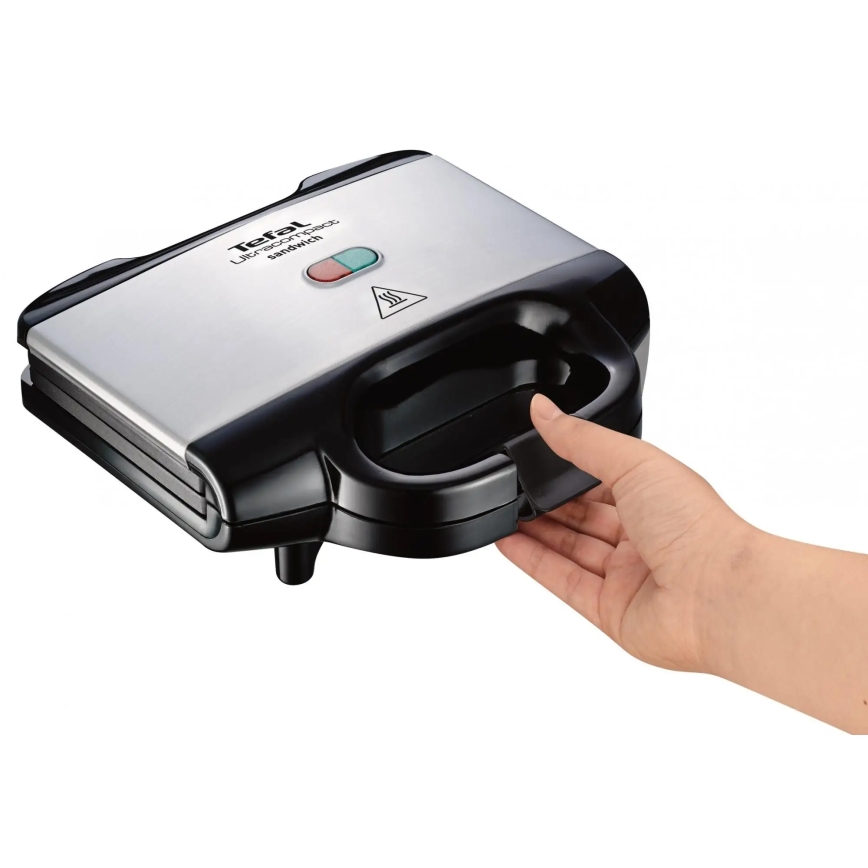 Tefal - Sandwich järn ULTRACOMPACT 700W/230V svart/krom