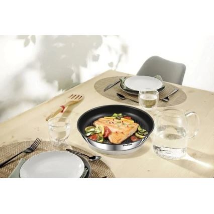 Tefal - Sätt med matlagningsutrustning 10 delar INGENIO EMOTION rostfri