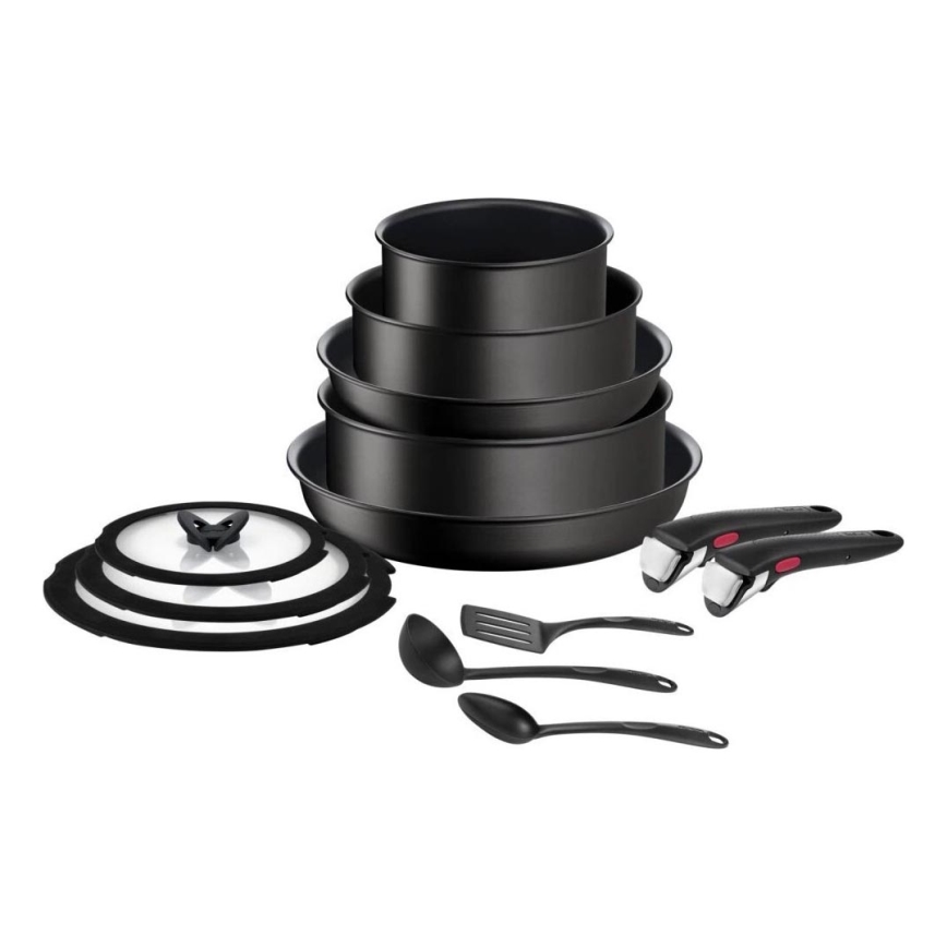Tefal - Sätt med matlagningsutrustning 13 delar INGENIO Unlimited