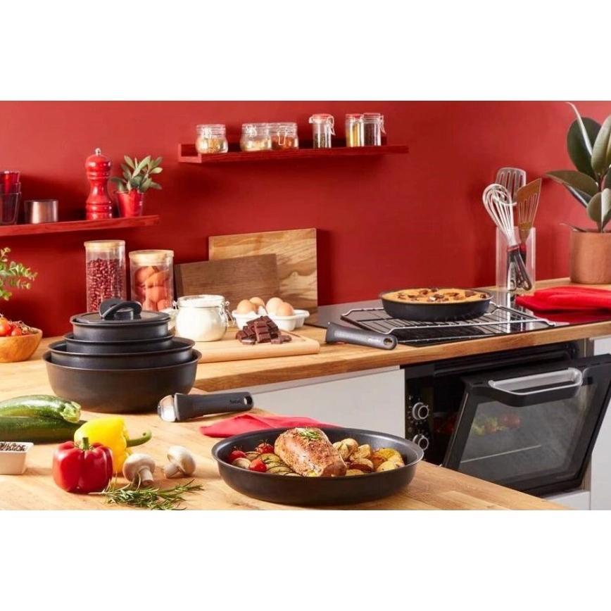 Tefal - Sätt med matlagningsutrustning 13 delar INGENIO Unlimited ON