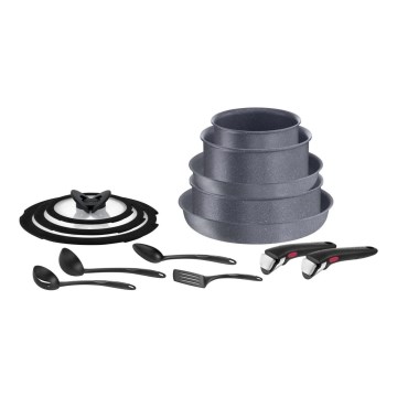 Tefal - Sätt med matlagningsutrustning 14 delar INGENIO NATURAL FORCE