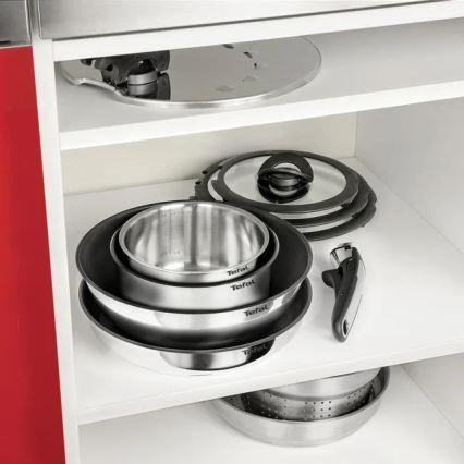 Tefal - Sätt med matlagningsutrustning 4 delar INGENIO EMOTION rostfri