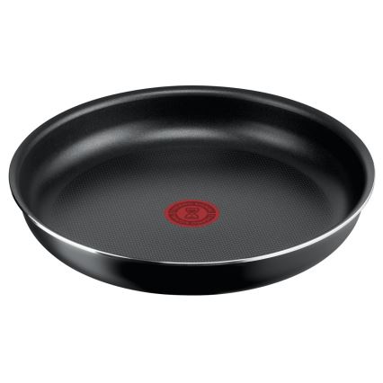 Tefal - Sätt med matlagningsutrustning 5 delar INGENIO EASY COOK & CLEAN BLACK