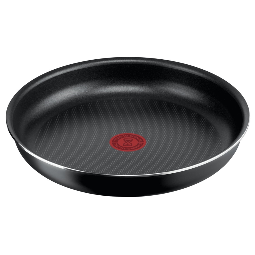Tefal - Sätt med matlagningsutrustning 5 delar INGENIO EASY COOK & CLEAN BLACK