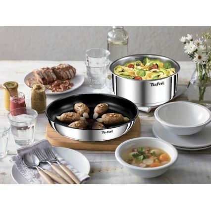 Tefal - Sätt med matlagningsutrustning 5 delar INGENIO EMOTION rostfri