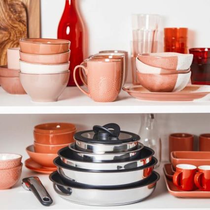 Tefal - Sätt med matlagningsutrustning 5 delar INGENIO EMOTION rostfri