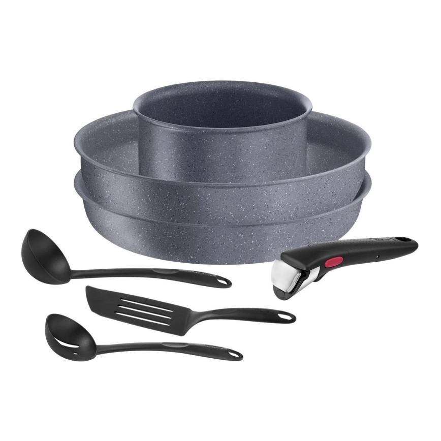 Tefal - Sätt med matlagningsutrustning 7 delar INGENIO NATURAL FORCE