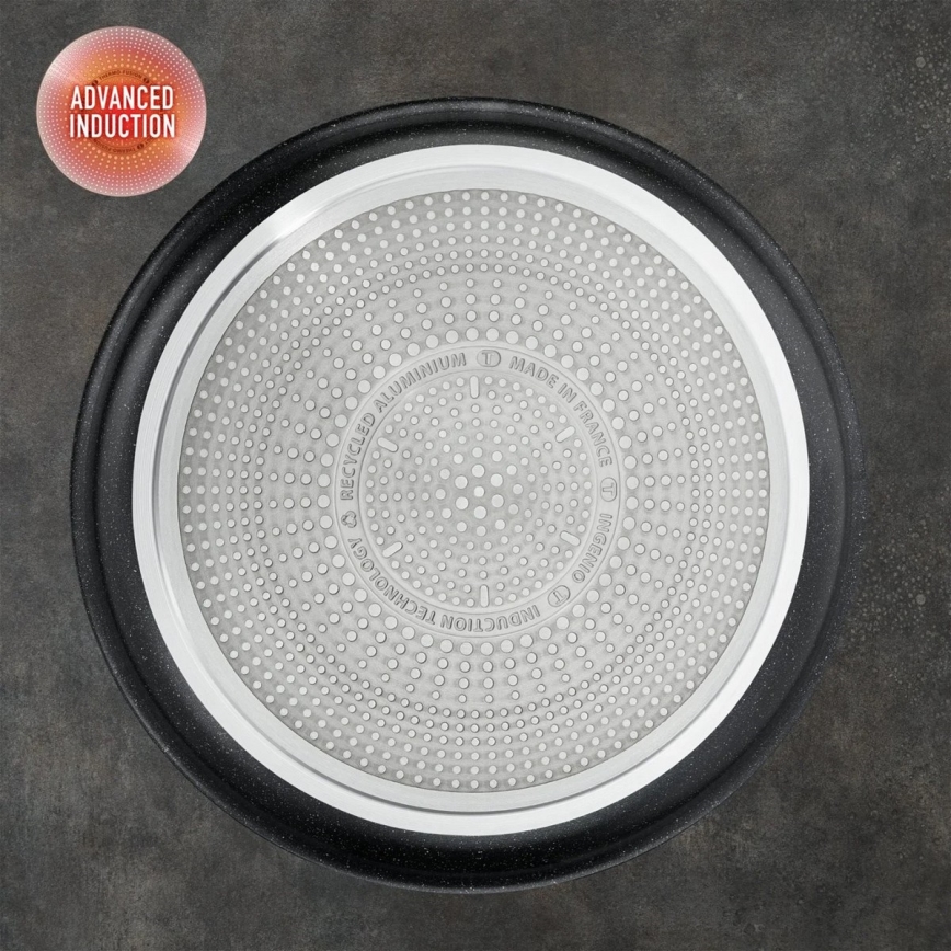 Tefal - Sätt med matlagningsutrustning 8 delar INGENIO BLACK STONE
