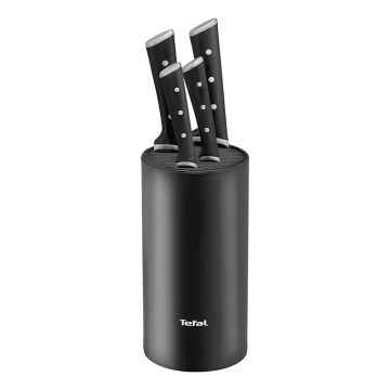 Tefal - Set med 4 köksknivar med knivblock ICE FORCE