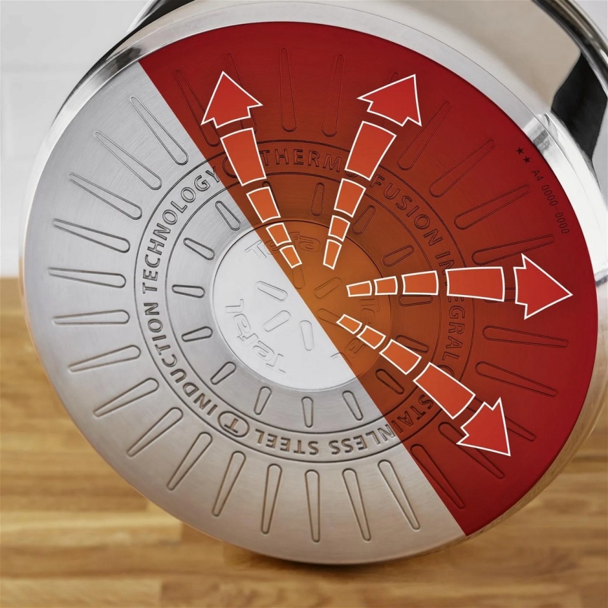 Tefal - Set med grytor 6 delar DELICIOUS rostfri