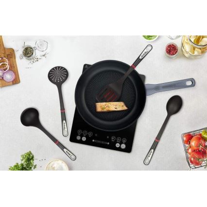 Tefal - Set med köksredskap 4 delar INGENIO svart