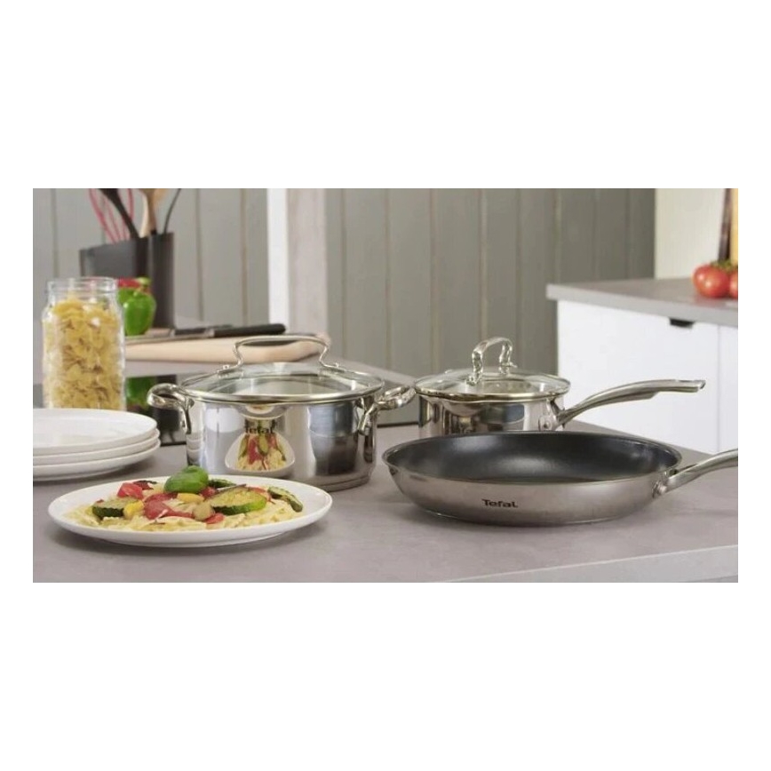 Tefal - Set med pannor 3 delar DUETTO