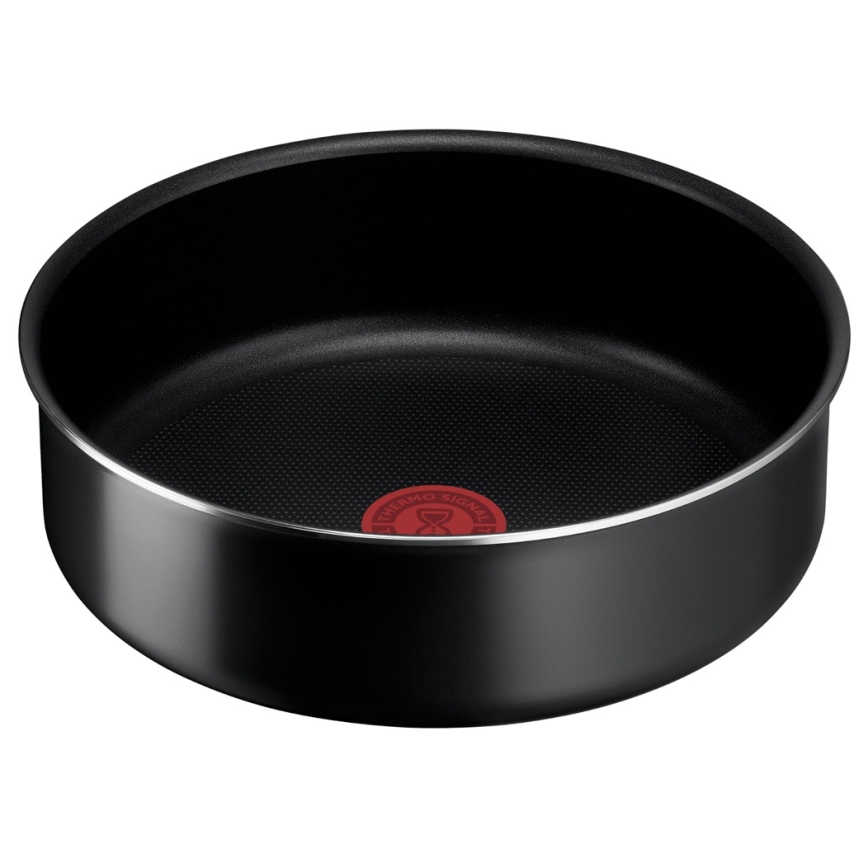 Tefal - Set med pannor 3 delar INGENIO EASY COOK & CLEAN BLACK