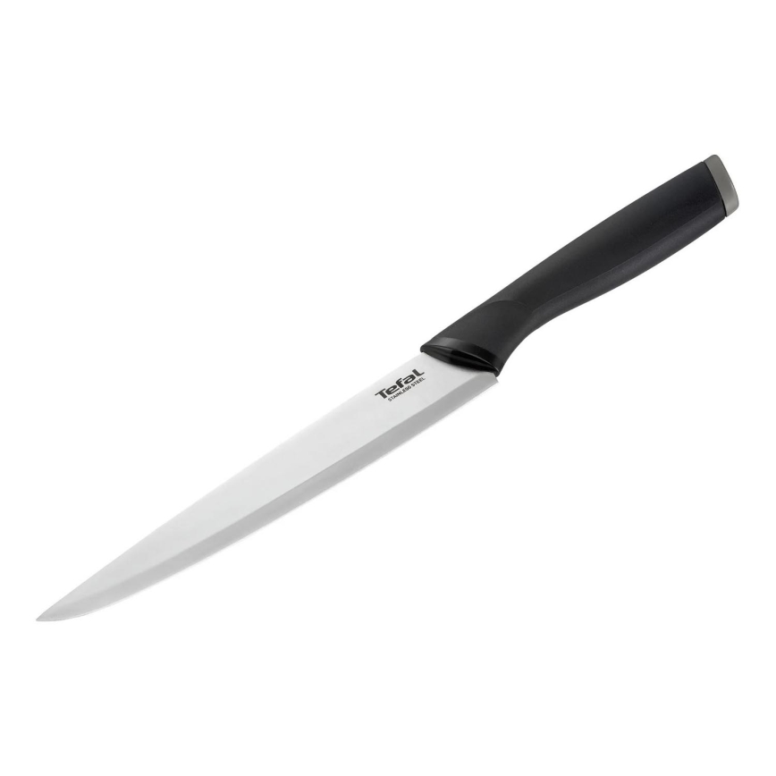 Tefal - Skärkniv i rostfritt stål COMFORT 20 cm skinande krom/svart