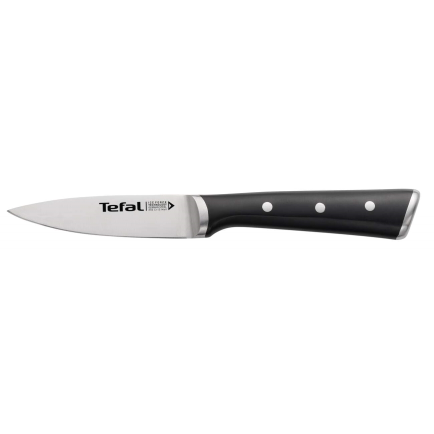 Tefal - Skärkniv i rostfritt stål ICE FORCE 9 cm skinande krom/svart