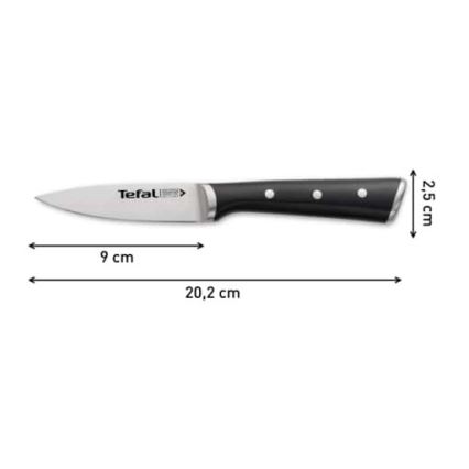 Tefal - Skärkniv i rostfritt stål ICE FORCE 9 cm skinande krom/svart