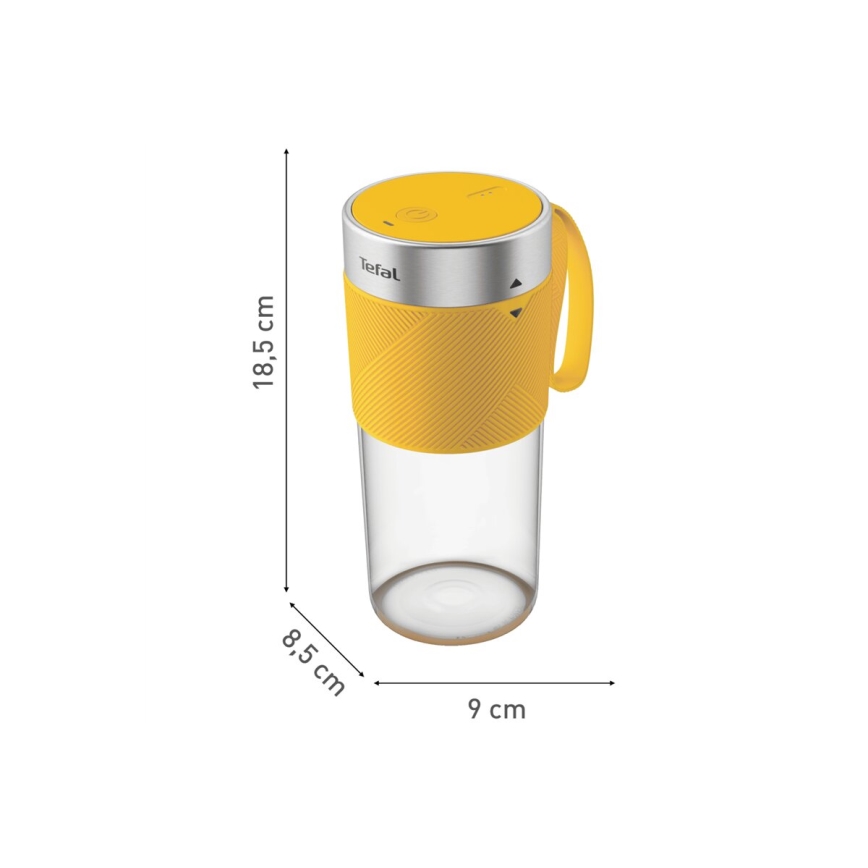 Tefal - Smoothie-blandare BLENDFORCE 50W/5V 1200 mAh gul