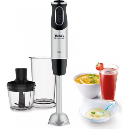 Tefal - Stavmixer QUICKCHEF 2i1 1000W/230V matt krom/svart