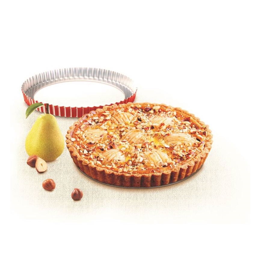 Tefal - Tårtform med avtagbar botten DELIBAKE 28 cm röd