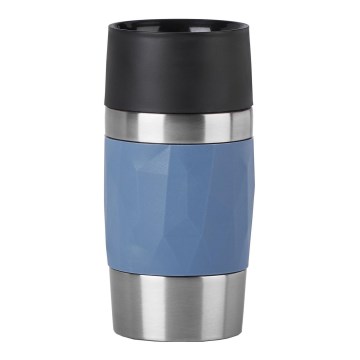 Tefal - Termisk mugg 300 ml COMPACT MUG rostfri/blå