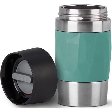 Tefal - Termisk mugg 300 ml COMPACT MUG rostfri/grön