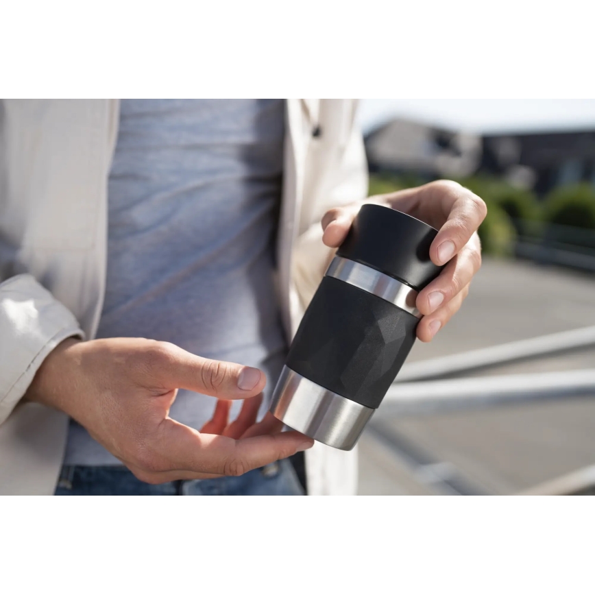 Tefal - Termisk mugg 300 ml COMPACT MUG rostfri/svart