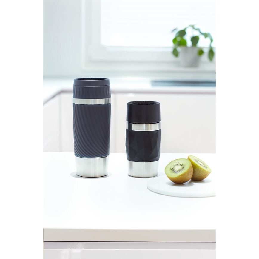 Tefal - Termisk mugg 300 ml COMPACT MUG rostfri/svart