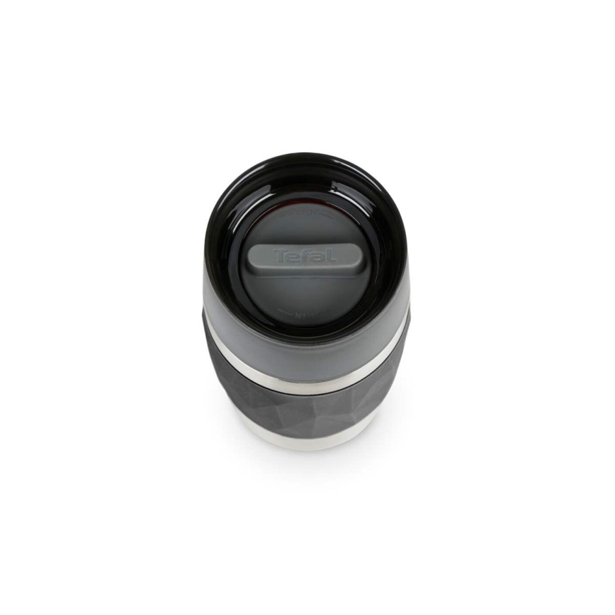 Tefal - Termisk mugg 300 ml COMPACT MUG rostfri/svart