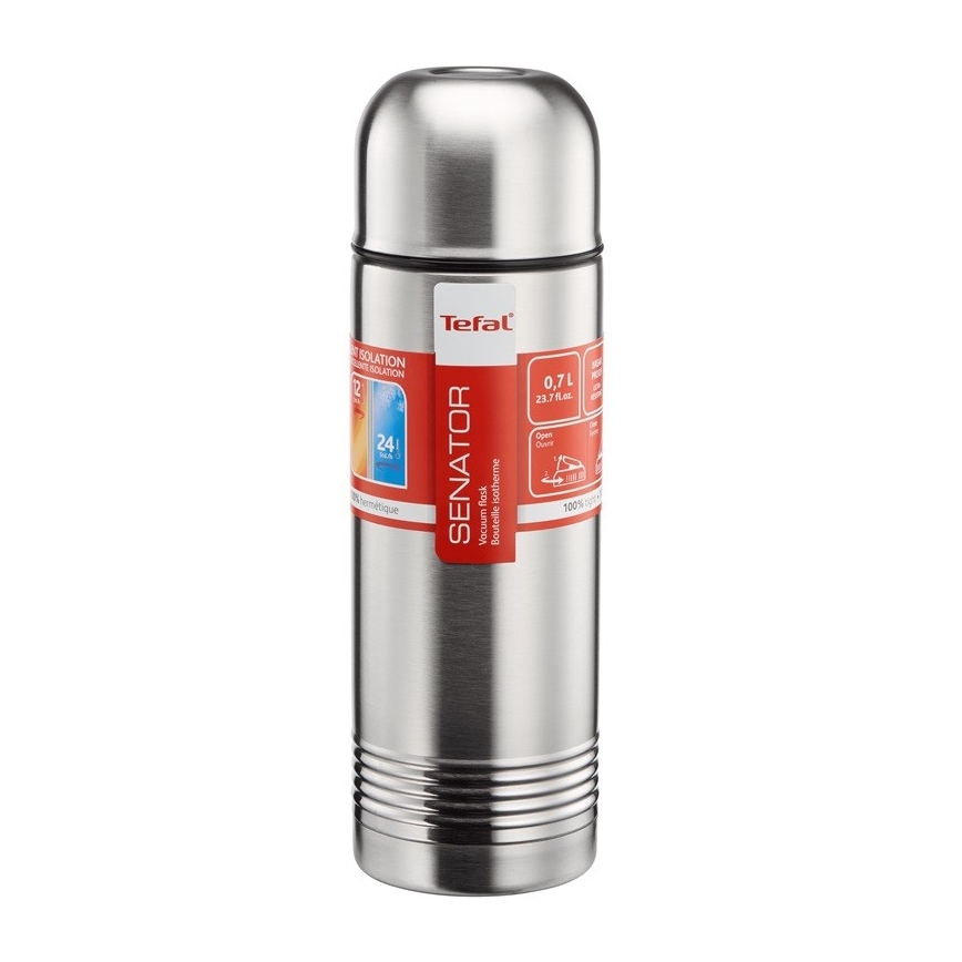 Tefal - Termos med mugg 0,7 l SENATOR rostfri
