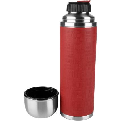 Tefal - Termos med mugg 1 l SENATOR rostfri/röd