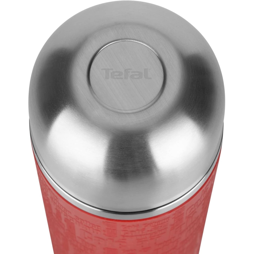 Tefal - Termos med mugg 1 l SENATOR rostfri/röd