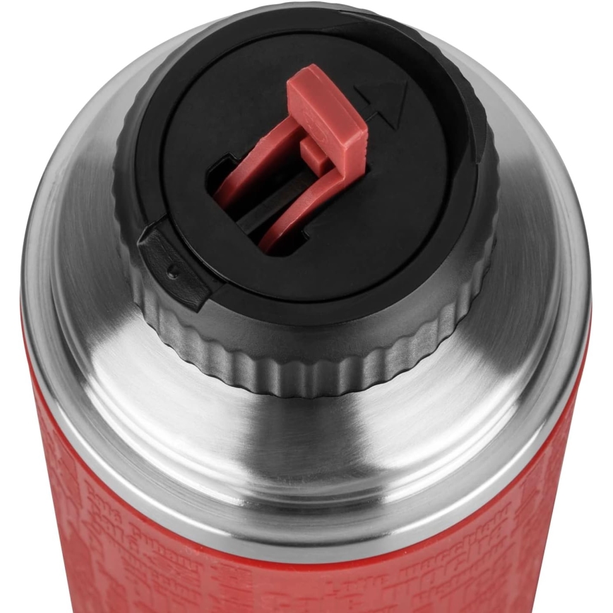 Tefal - Termos med mugg 1 l SENATOR rostfri/röd