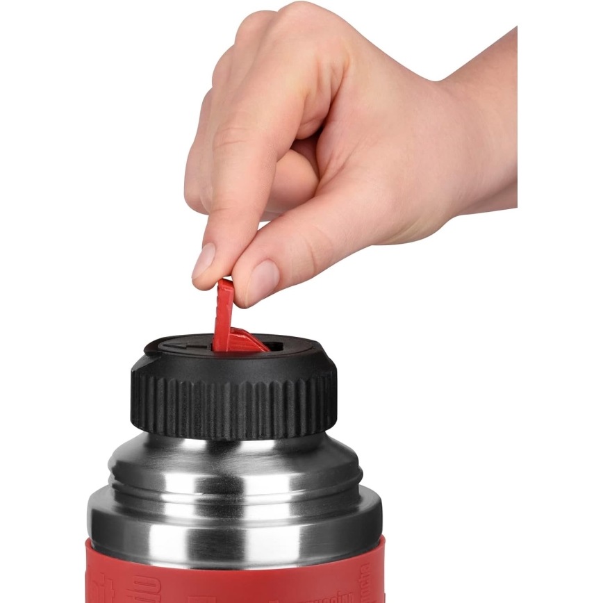 Tefal - Termos med mugg 1 l SENATOR rostfri/röd