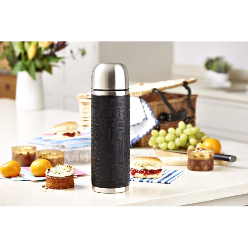 Tefal - Termos med mugg 1 l SENATOR rostfri/svart