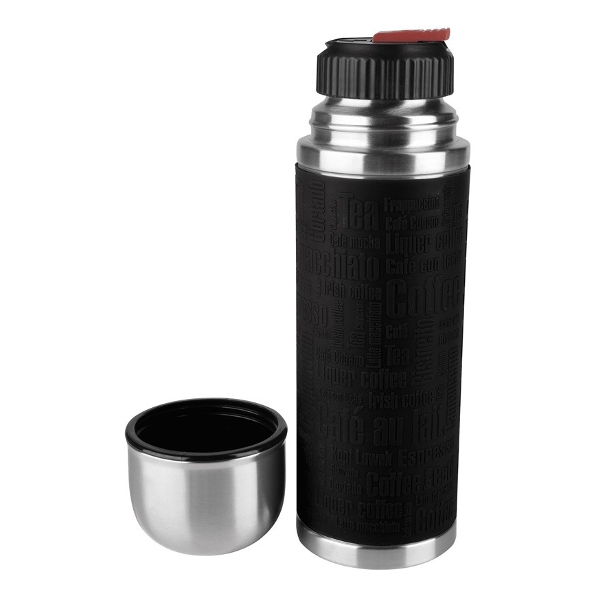 Tefal - Termos med mugg 1 l SENATOR rostfri/svart