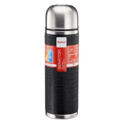 Tefal - Termos med mugg 1 l SENATOR rostfri/svart
