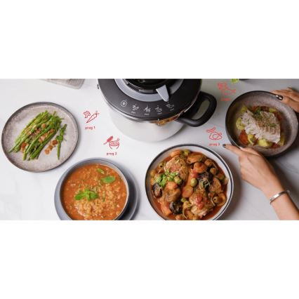 Tefal - Tryckkokare 6 l CLIPSO+ CHEF rostfritt stål