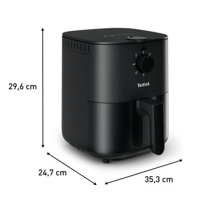Tefal - Varmluftsfritös 3,5 l EASY FRY&GRILL 1030W/230V svart